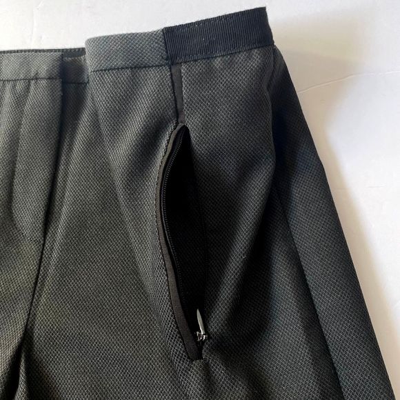 T Tahari Pants Womens Dark Gray Black Size 2 Zip Pockets Elastic Waist Slacks - Picture 8 of 15